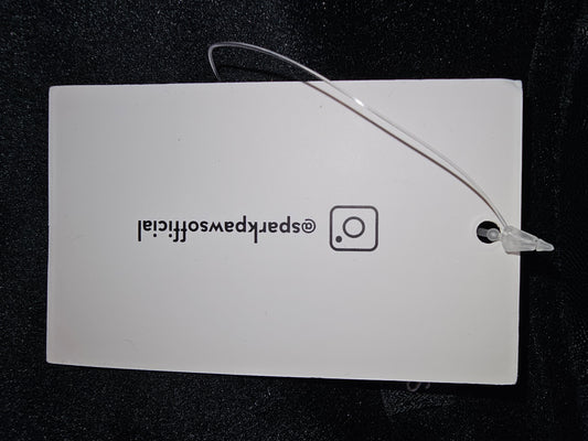 NWT Spark Paws Dog Coat Size Med Black/red Fleece Jacket Soft Winter