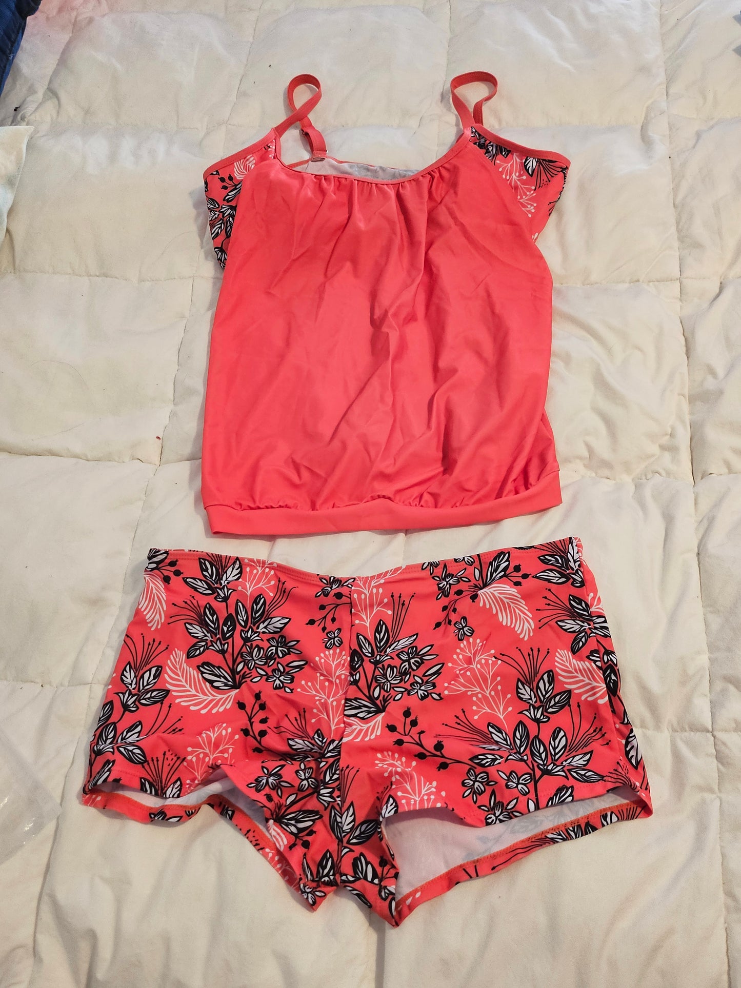 large tanking bathing suit