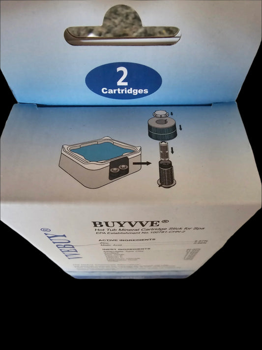 VVEBUY BUYVVE Hot Tub Mineral Cartridge Stick For Spa (2 Cartridges per box)
