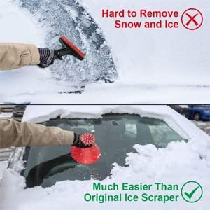 Round Windshield Ice Scraper, Magic Cone-Shaped Car Windshield Ice Scraper Funnel Car Snow Removal Shovel Tool