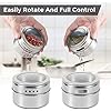 Magnetic Spice Tins 12pcs,Stainless-Steel Magnetic Spice Container blue bottom