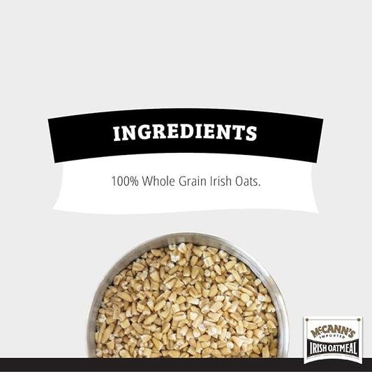 McCann's Irish Oatmeal, Quick & Easy Steel Cut Oats, 16 Ounce (Pack of 12)