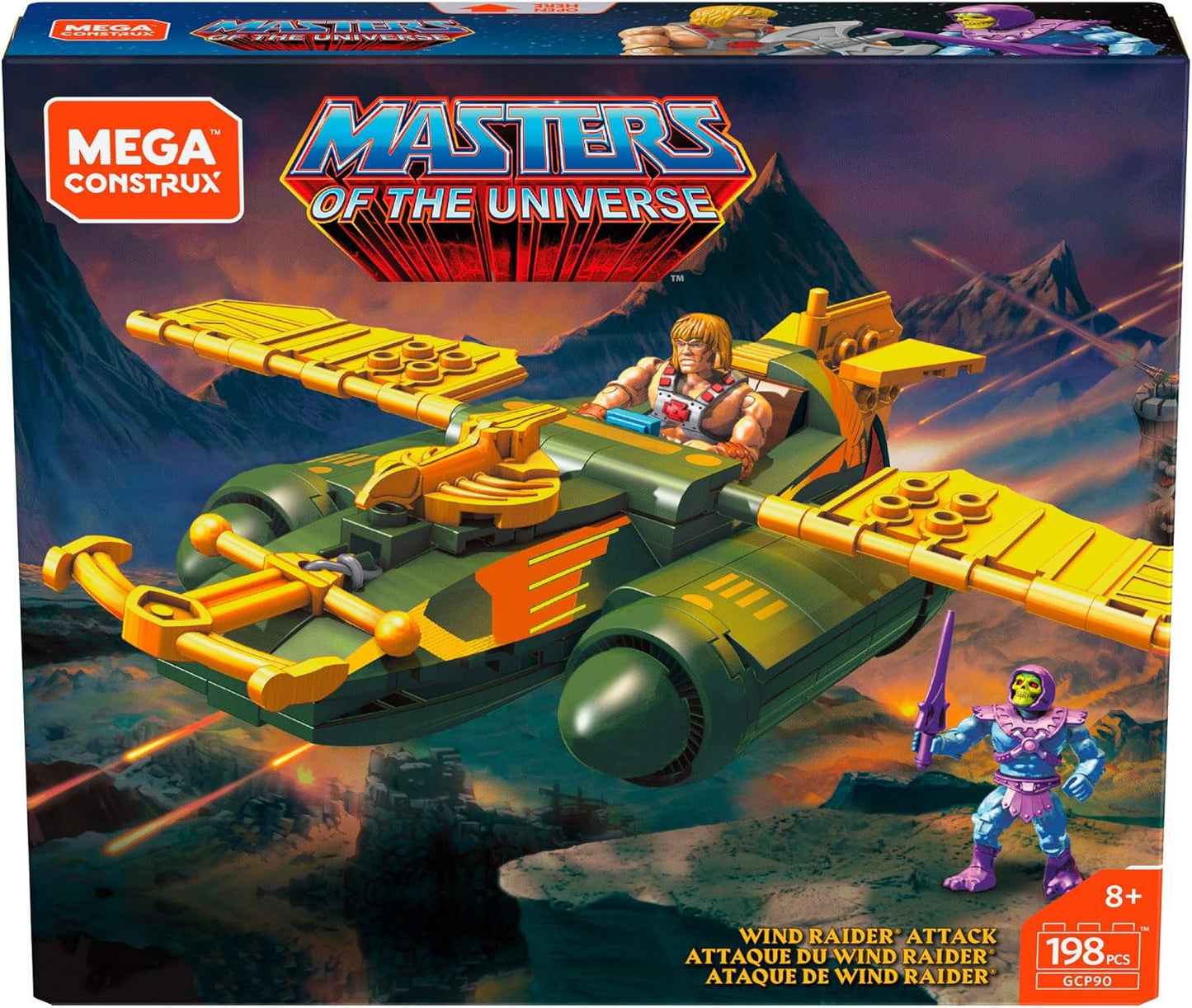 Mega Construx Heroes Wind Raider Attack Micro Action Figure Building Set