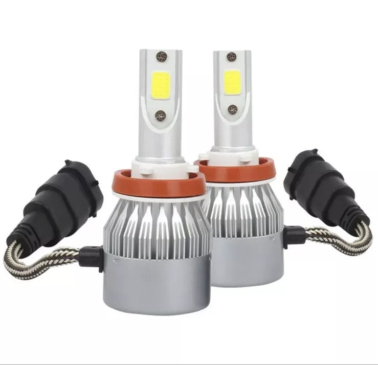 2 PCS LED Car Headlights C6 Bulb - H7, H4, H8, H9, H11, 9005, 9006 - 6000K Headlamp - Auto