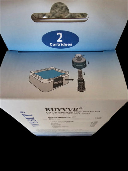 VVEBUY BUYVVE Hot Tub Mineral Cartridge Stick For Spa (2 Cartridges per box)