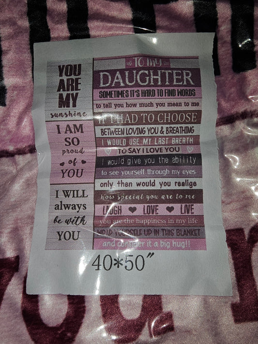Daughter Throw 40 x 50