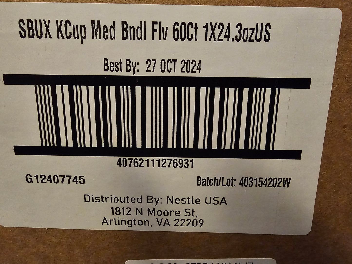 Starbucks K-Cup Coffee Pods—Flavored Coffee—Variety Pack for Keurig Brewers—Naturally Flavored—100% Arabica—6 boxes (60 pods total)