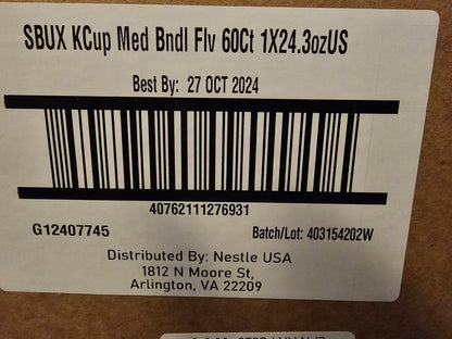Starbucks K-Cup Coffee Pods—Flavored Coffee—Variety Pack for Keurig Brewers—Naturally Flavored—100% Arabica—6 boxes (60 pods total)