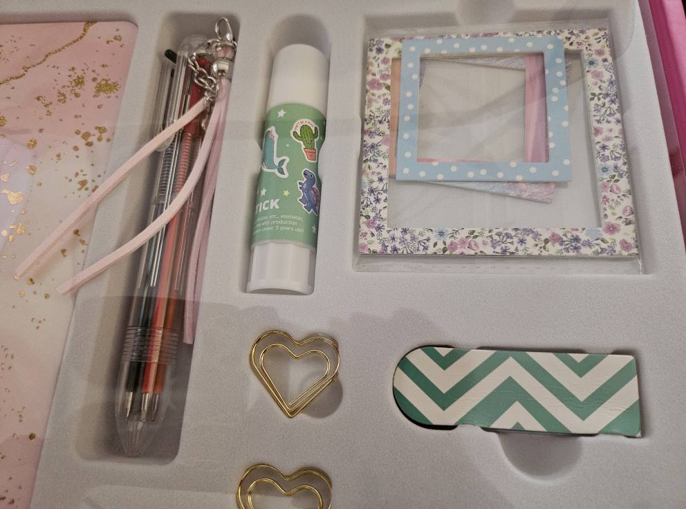 Girl's DIY Journal Set.  Over 100 pieces including stickers,  tape, pens and more. New in box.