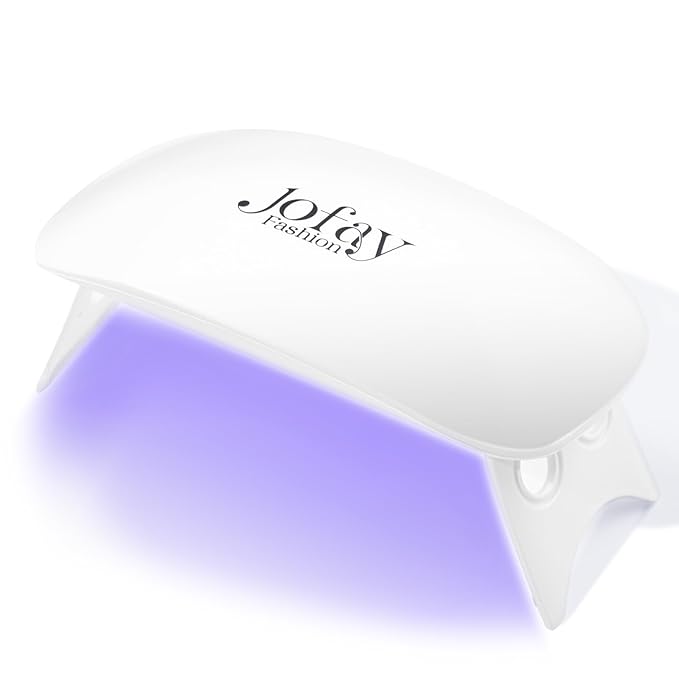 Mini Led UV Nail Lamp, 6W USB Portable Uv Light for Gel Nails, Flash Curing Nail Dryer Lamp with 2 Timers Setting 60s/120s for Nail Art Salon, Home DIY