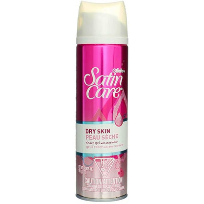Gillette Satin Care Shave Gel Dry Skin - 7 oz 2 pack