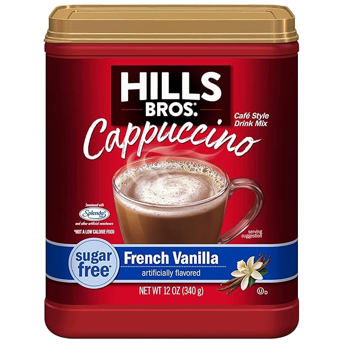 Hills Bros Cappuccino 2 French Vanilla, 1 double Mocha, 12 Ounce (Pack of 3)