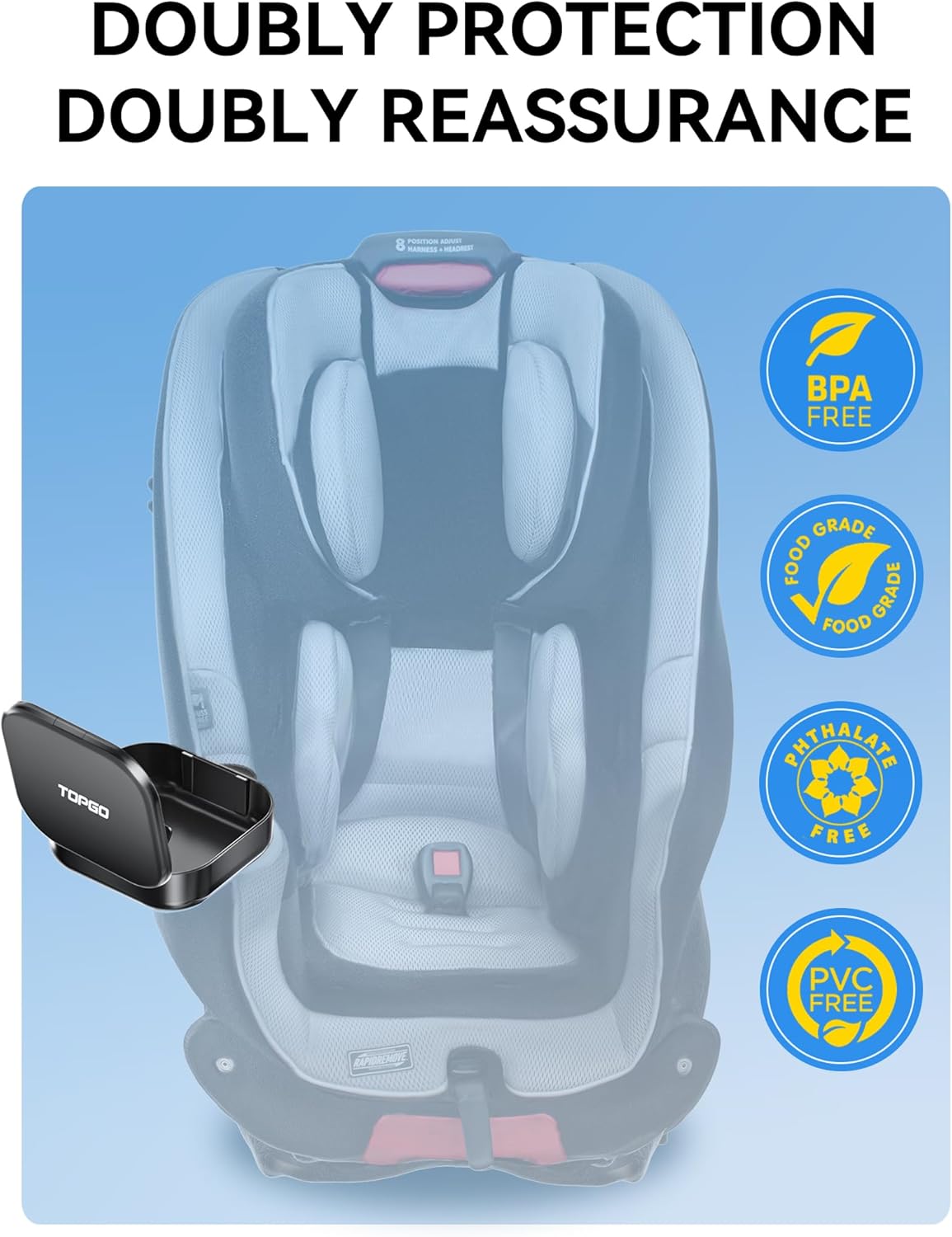 Car Seat Console Kids Integral for Organizer Base Holder Upgraded Storage Small