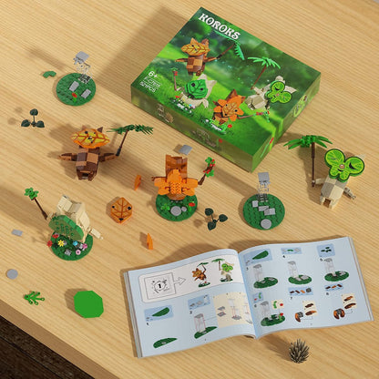 BOTW Korok Building Set, Yahaha! Cute Game Merch Action Figures, Great Toys Gifts for Fans Kids Adults (521 Pieces)