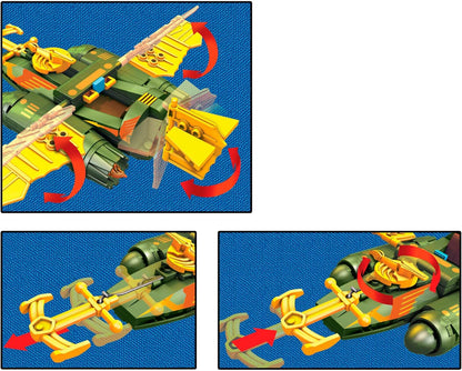Mega Construx Heroes Wind Raider Attack Micro Action Figure Building Set