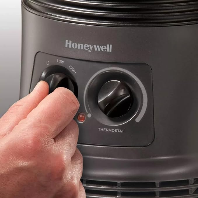 Honeywell 360 Surround Indoor Heater Black 1500W HHF360B for Home or Office