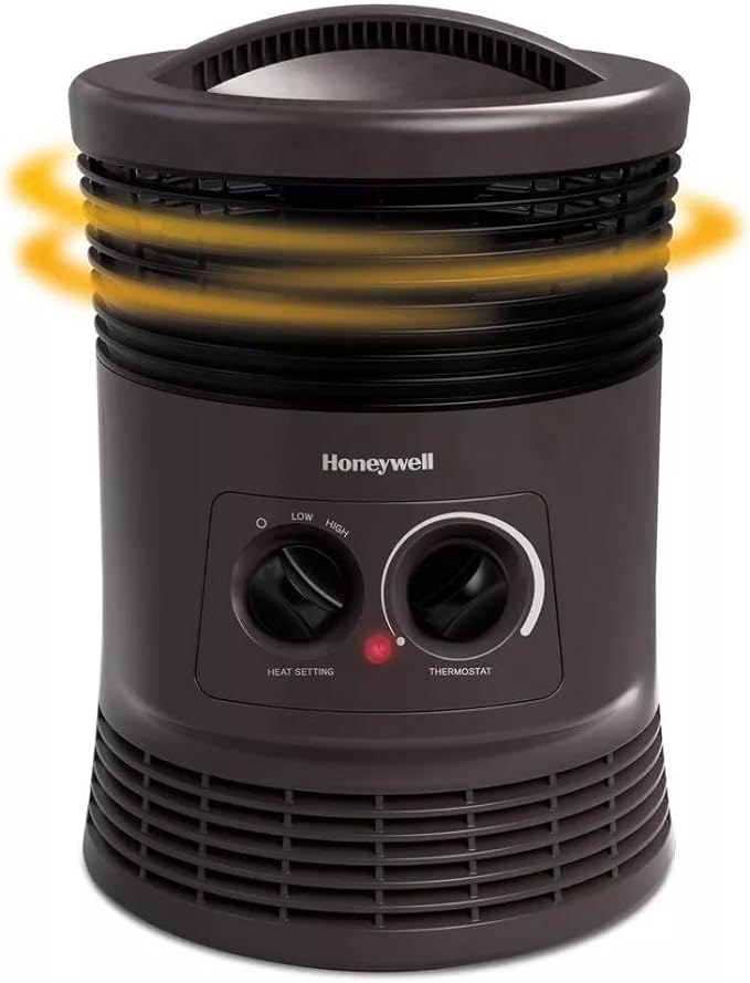 Honeywell 360 Surround Indoor Heater Black 1500W HHF360B for Home or Office