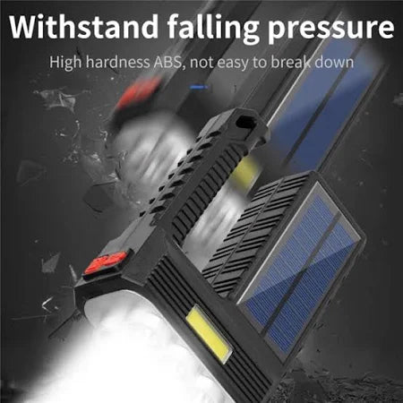 Solar Powered 8-Lamp Flashlight